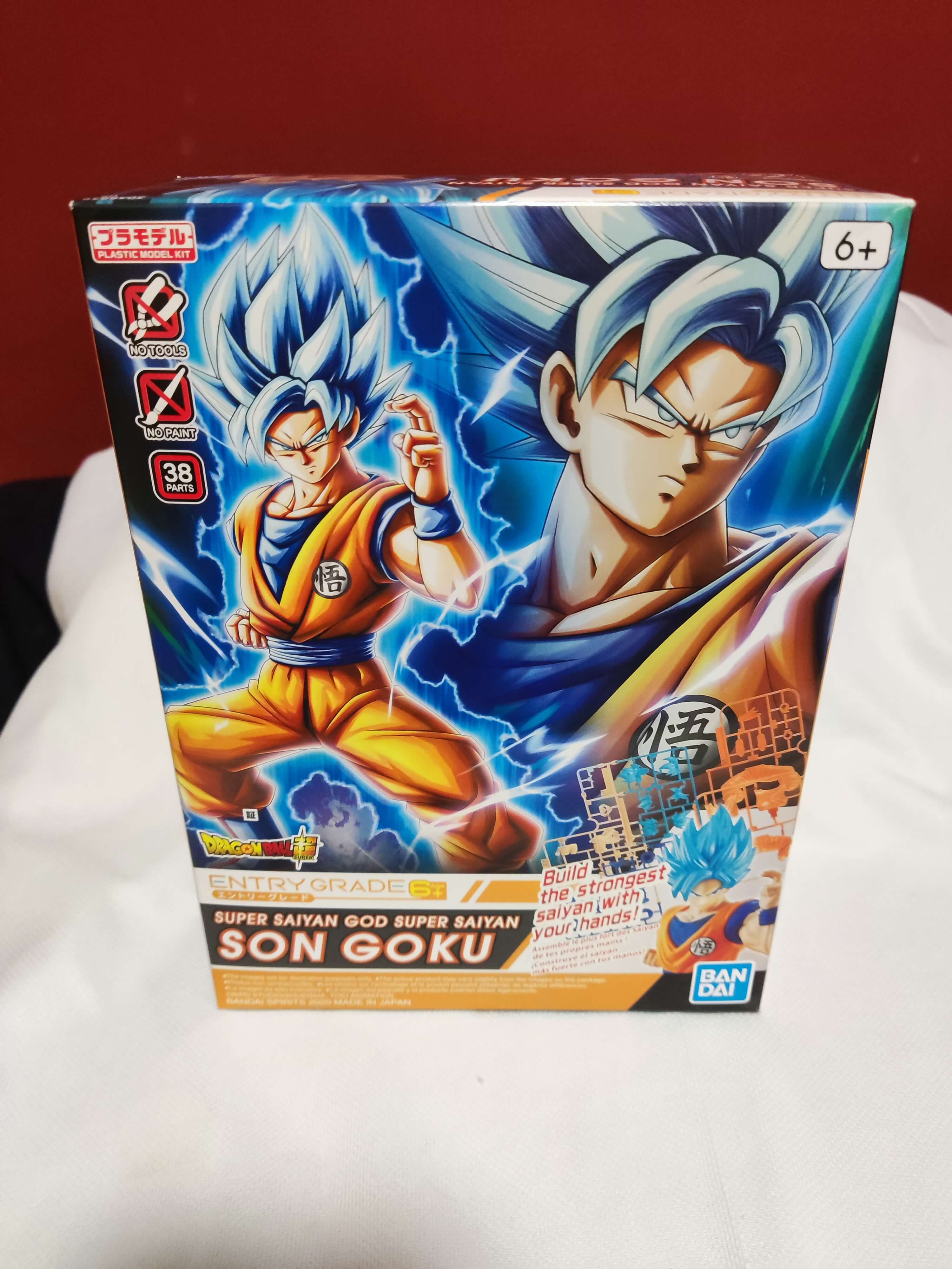 Bandai Hobby Dragon Ball Z Super Saiyan God SSGSS Son Goku Entry Grade  Model Kit 