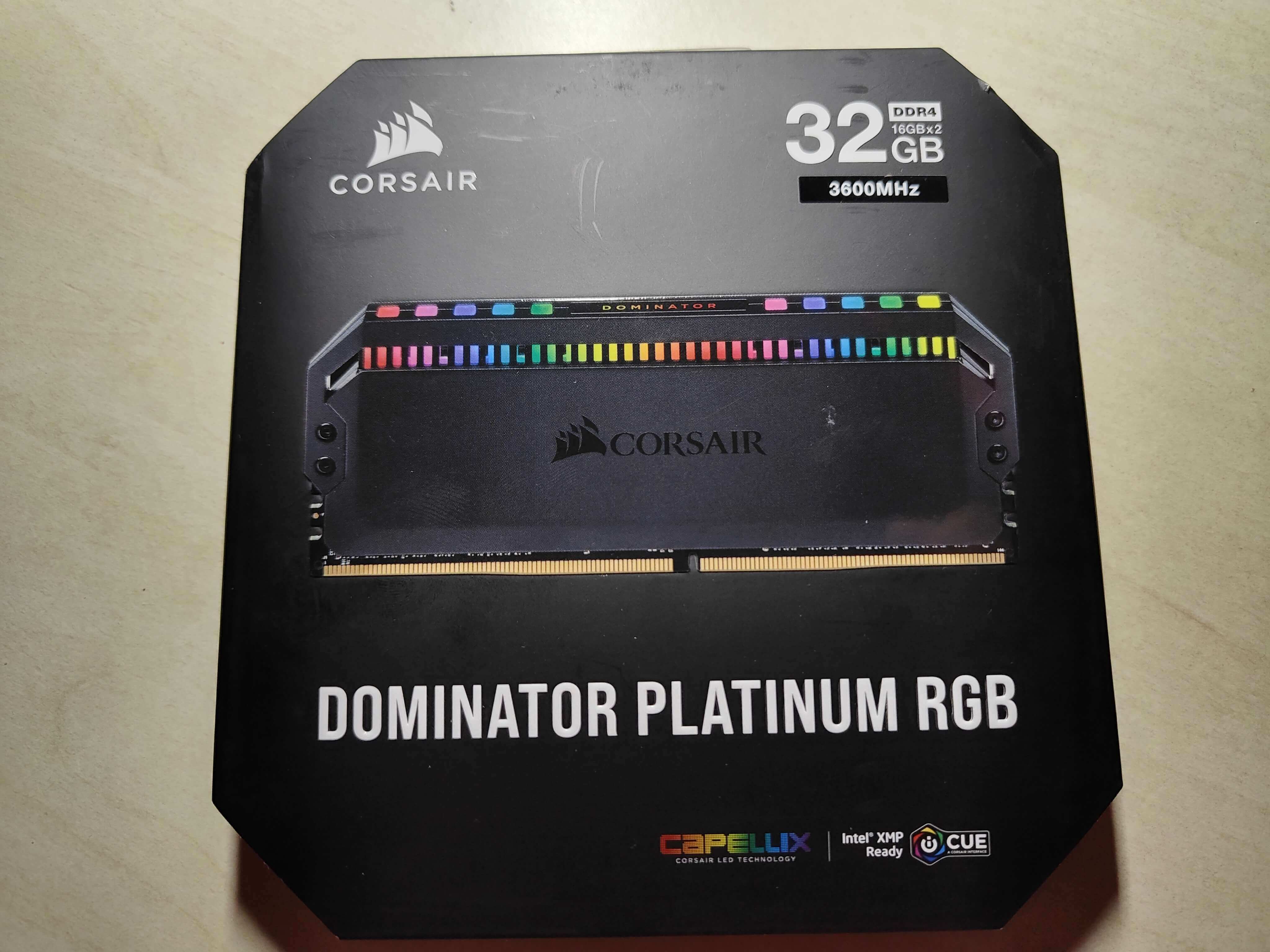 RAM CORSAIR VENGEANCE RGB PRO SERIES 16 GO (1X 16 GO) DDR4 3600 MHZ CL18  pas cher en France