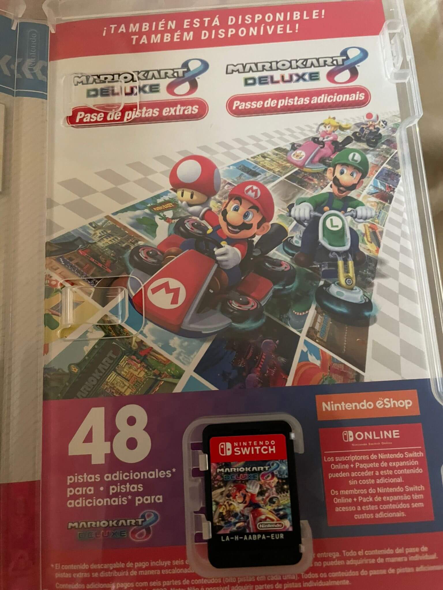 Cartão de Descarga Nintendo Switch Mario Kart 8 Deluxe Passe de pistas  adicionais (Formato Digital)