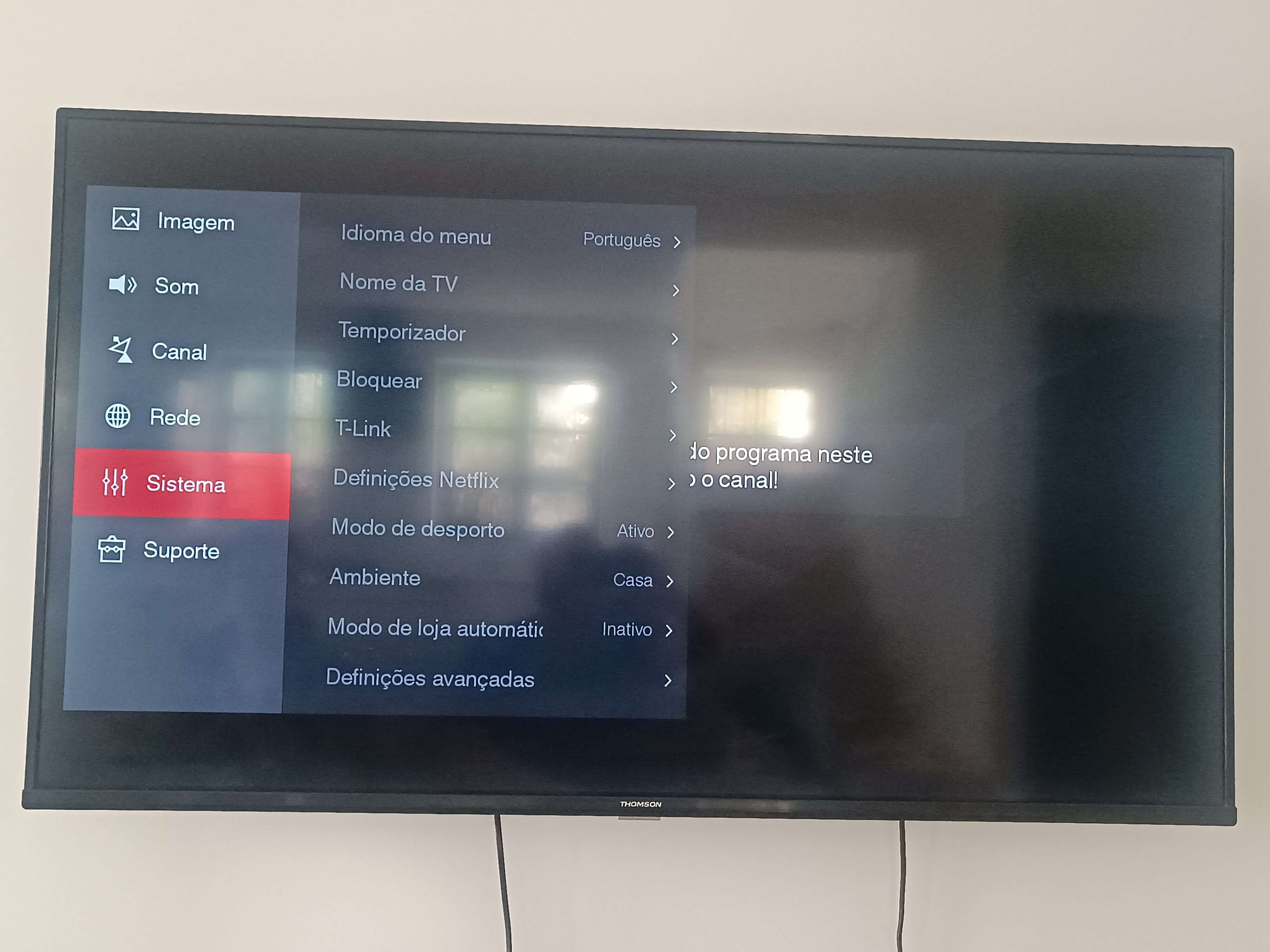 Como fazer bloqueio por canal na TV, Claro TV+ HD Interface de TV