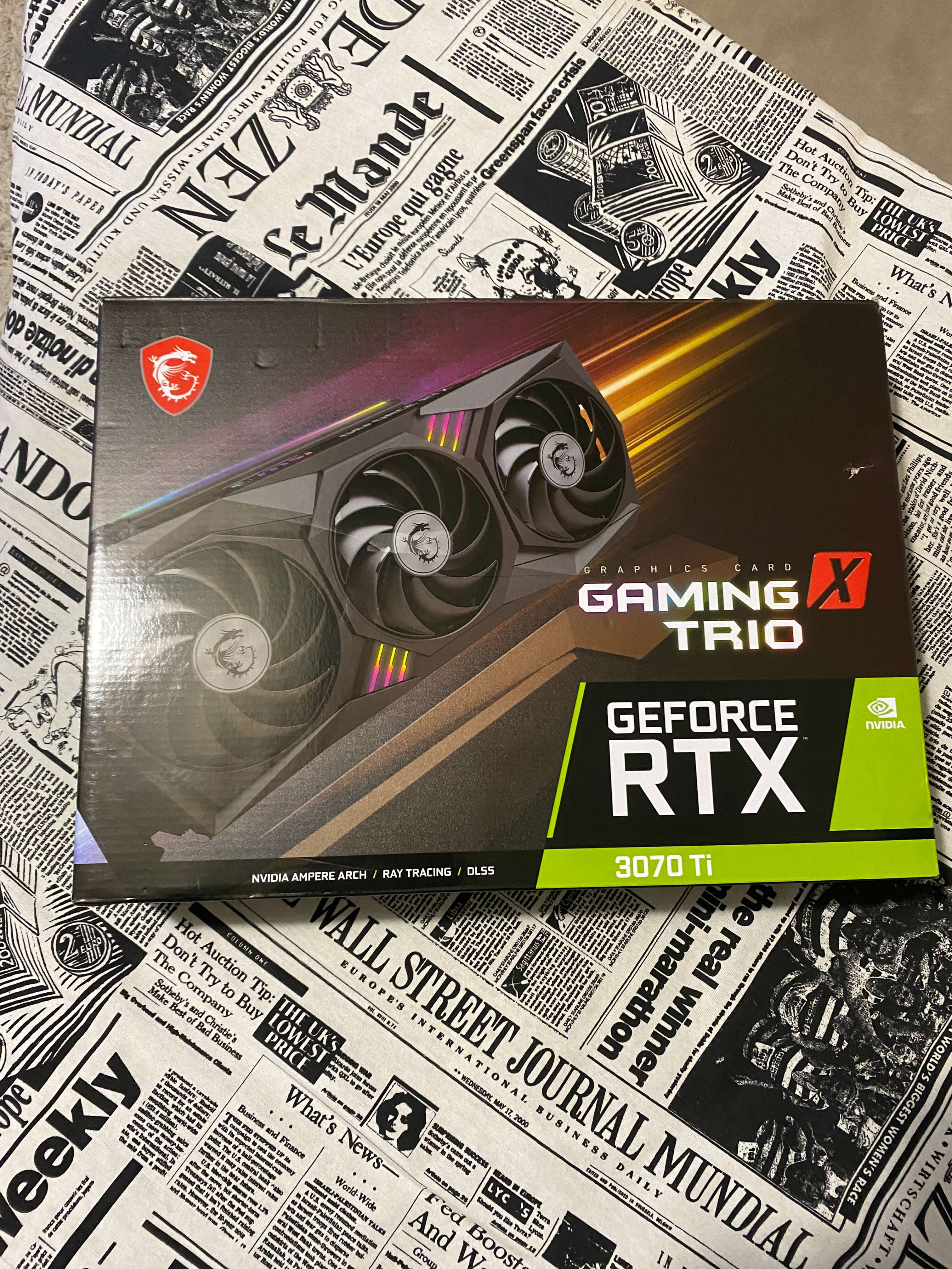 Avis - Carte graphique MSI GeForce RTX 3070 Ti GAMING X TRIO 8 Go GDDR6X |  PcComponentes.fr