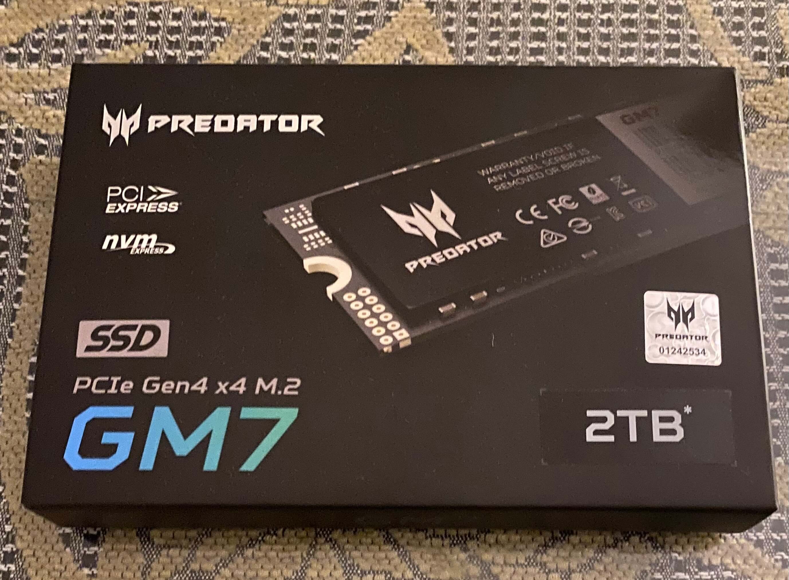 Avis - Disque dur Acer Predator GM7 1 To SSD M.2 PCI Express 4.0