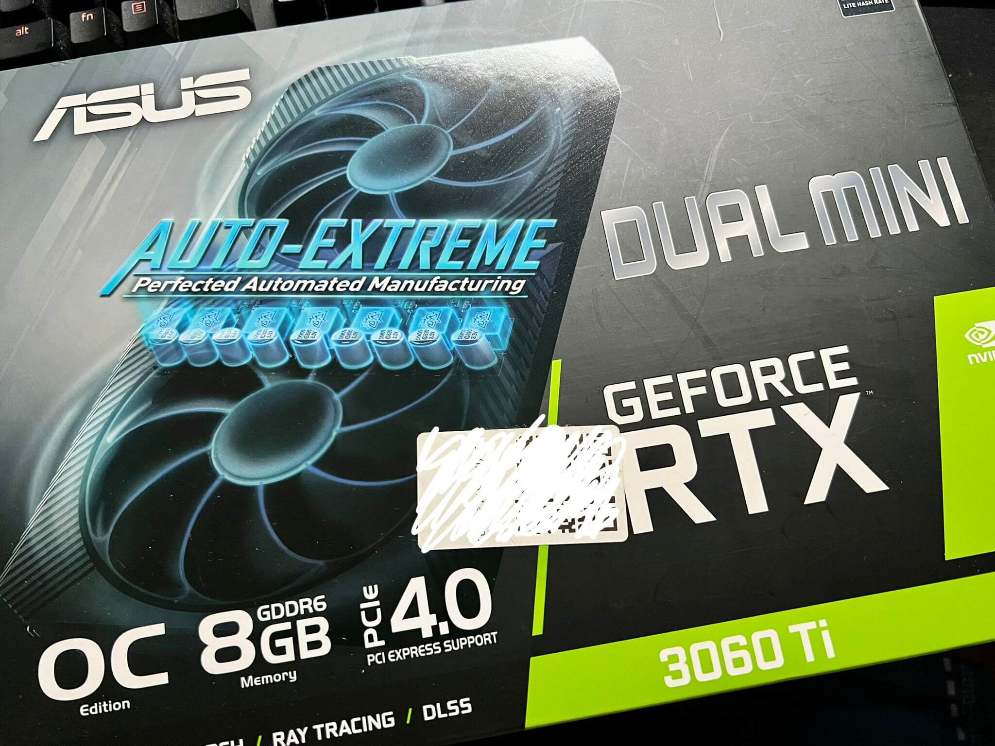 Card màn hình ASUS DUAL GeForce RTX 3060 Ti V2 MINI GDDR6 (LHR