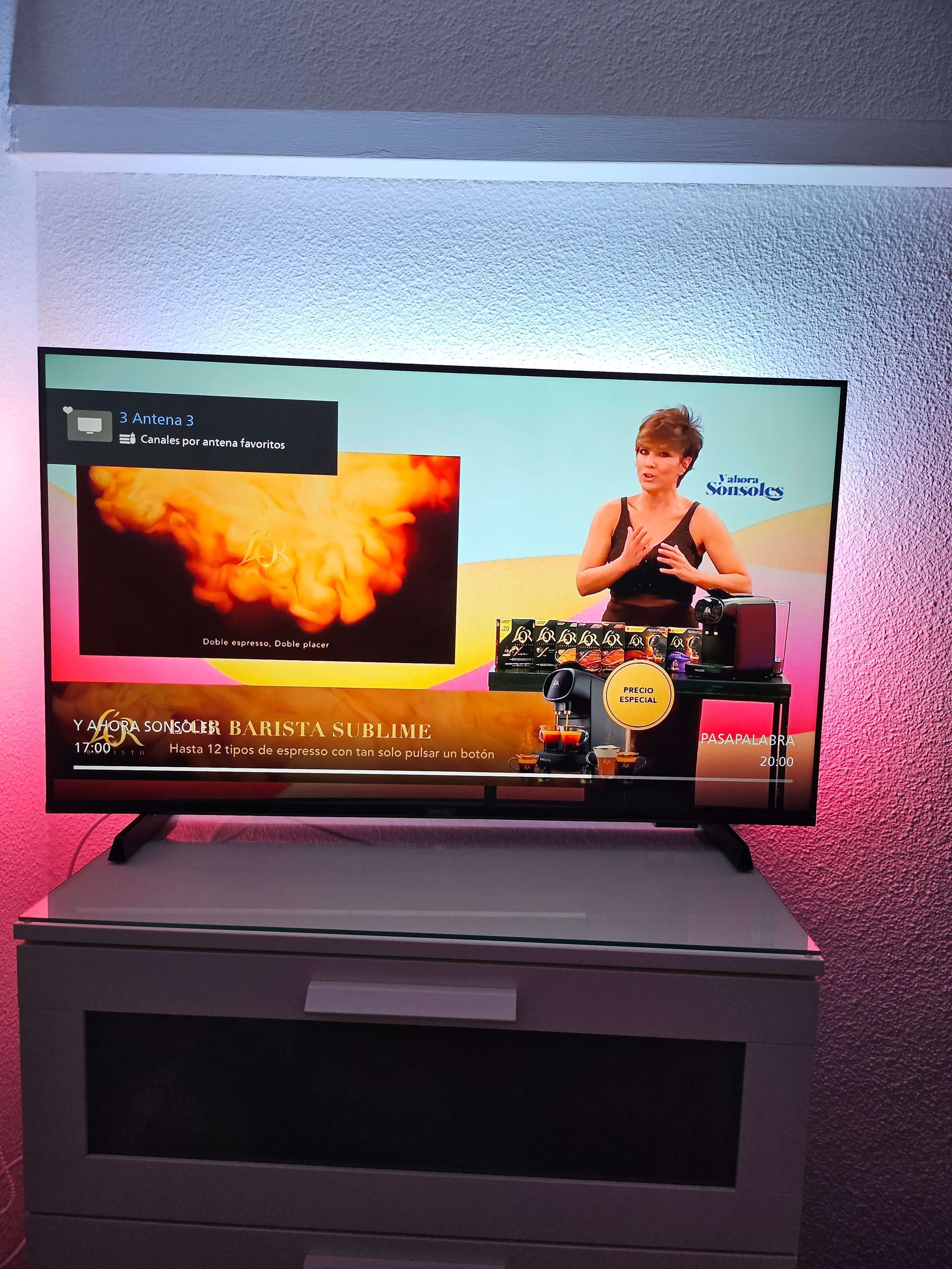 Philips Ambilight 55PUS8109 Smart TV 4K LED De 55", Con Titan OS, Pixel Precise Ultra HD, Dolby Atmos Y Compatibilidad Con Alexa