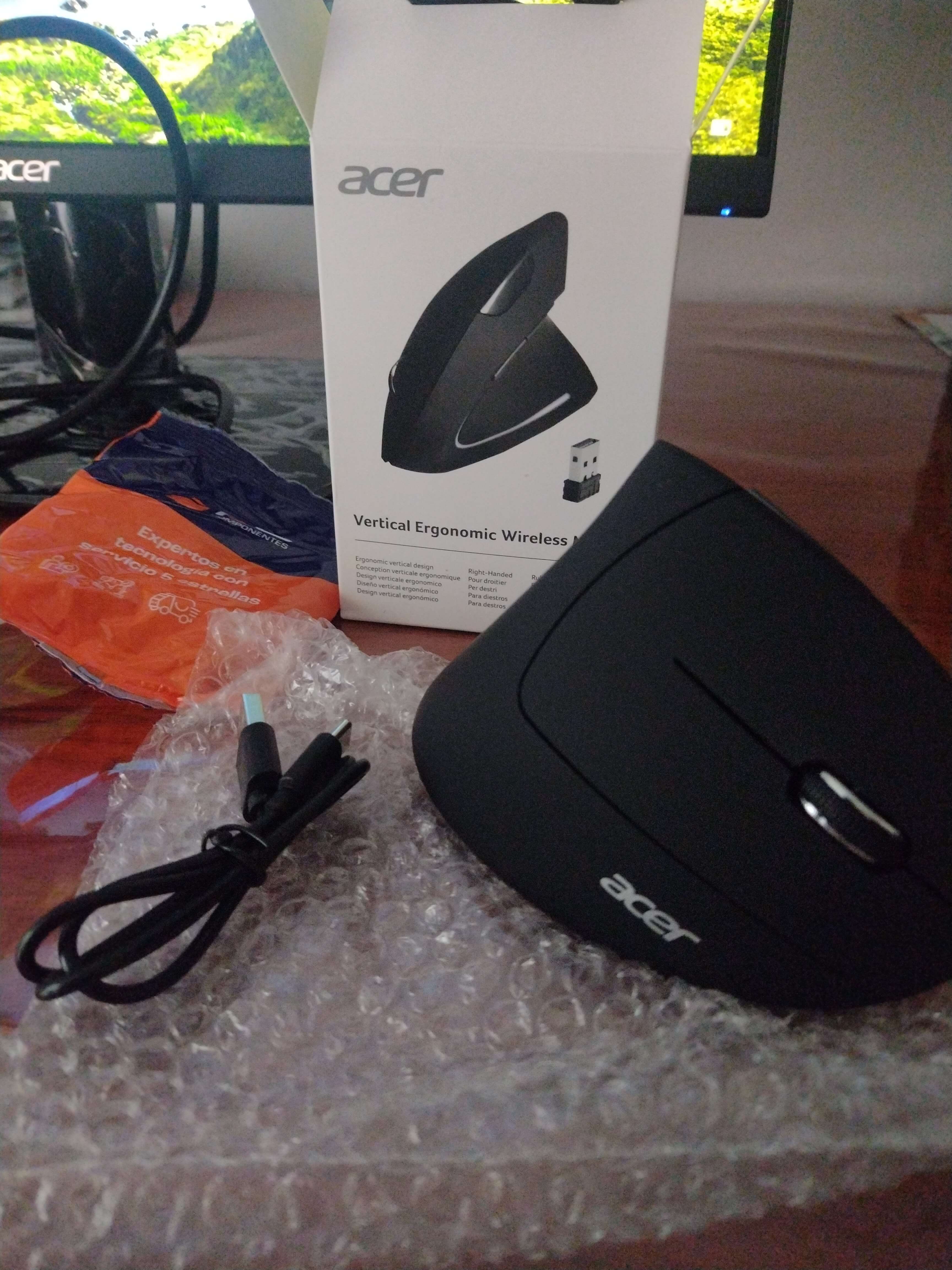 Bewinner Mouse Verticale Ergonomico Wireless Per Mancini - 6 Pulsanti Programmabili, DPI Regolabile (800/1200/1600), Risparmio Energetico, Plug And Play