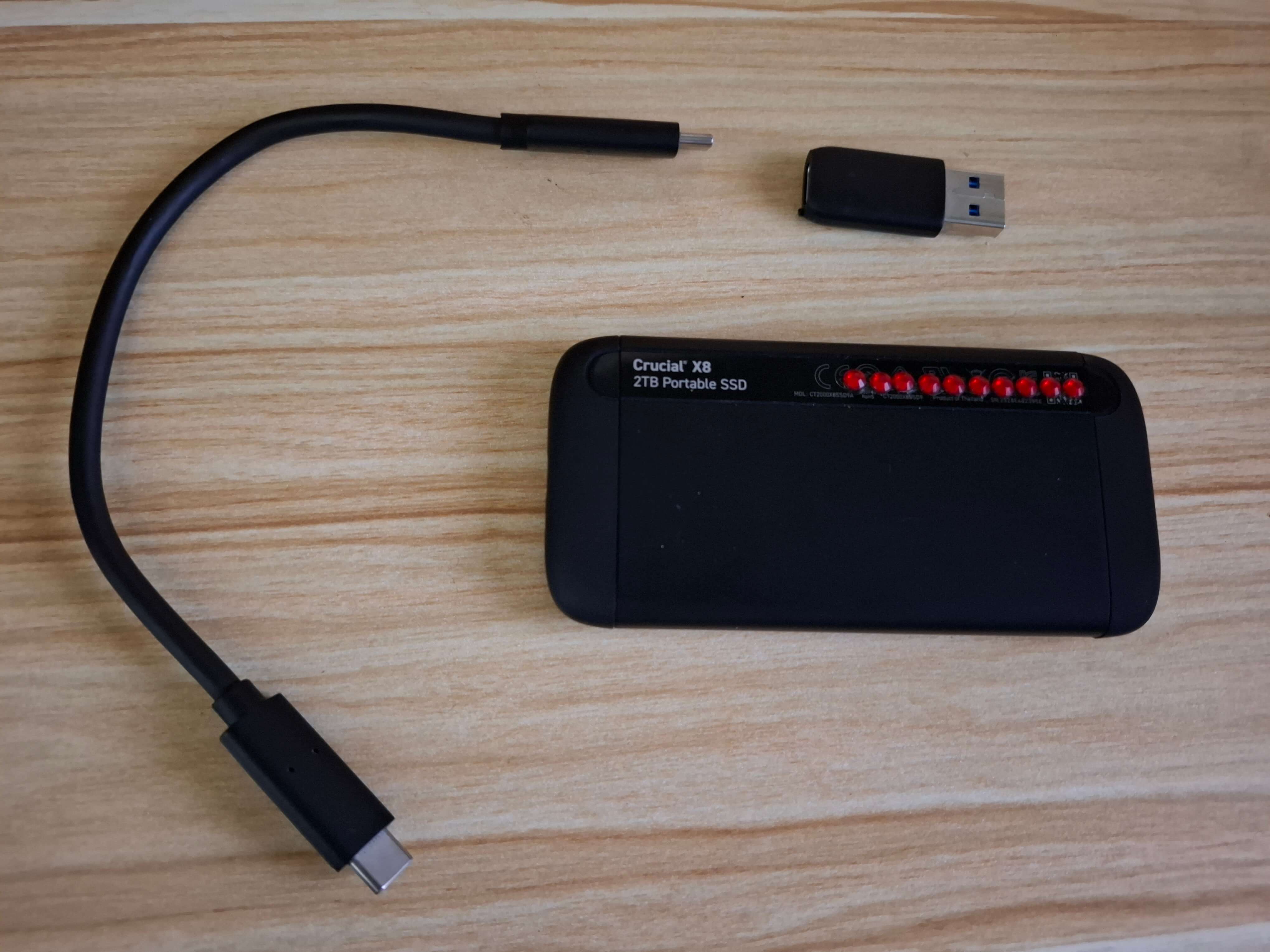 Disco Rígido Crucial X8 SSD 2TB USB-C | PcComponentes.pt