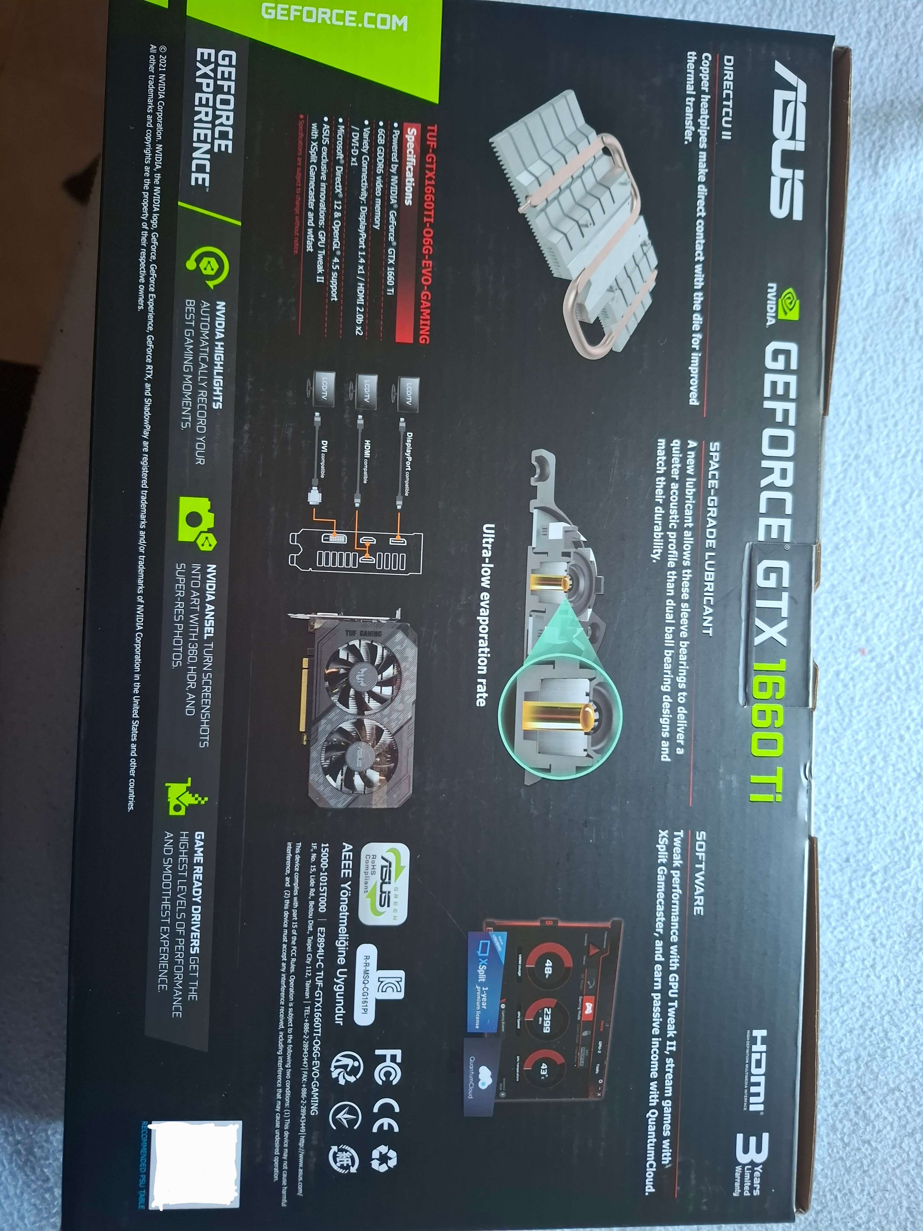 Opiniones - Tarjeta Gráfica Asus TUF Gaming GeForce GTX 1660 Ti