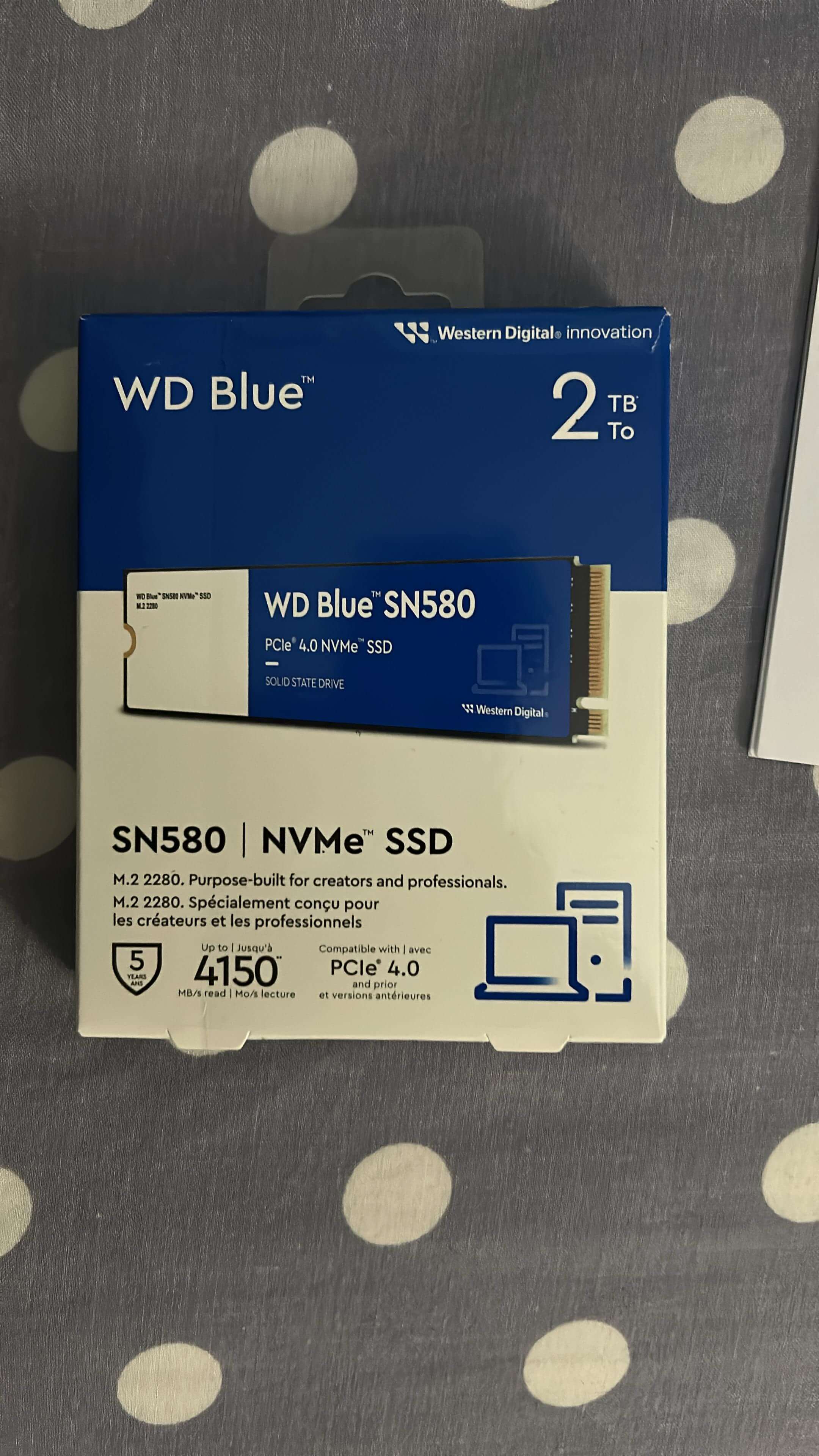 Avis - Disque dur Western Digital Blue SN580 M.2 2 To PCI Express