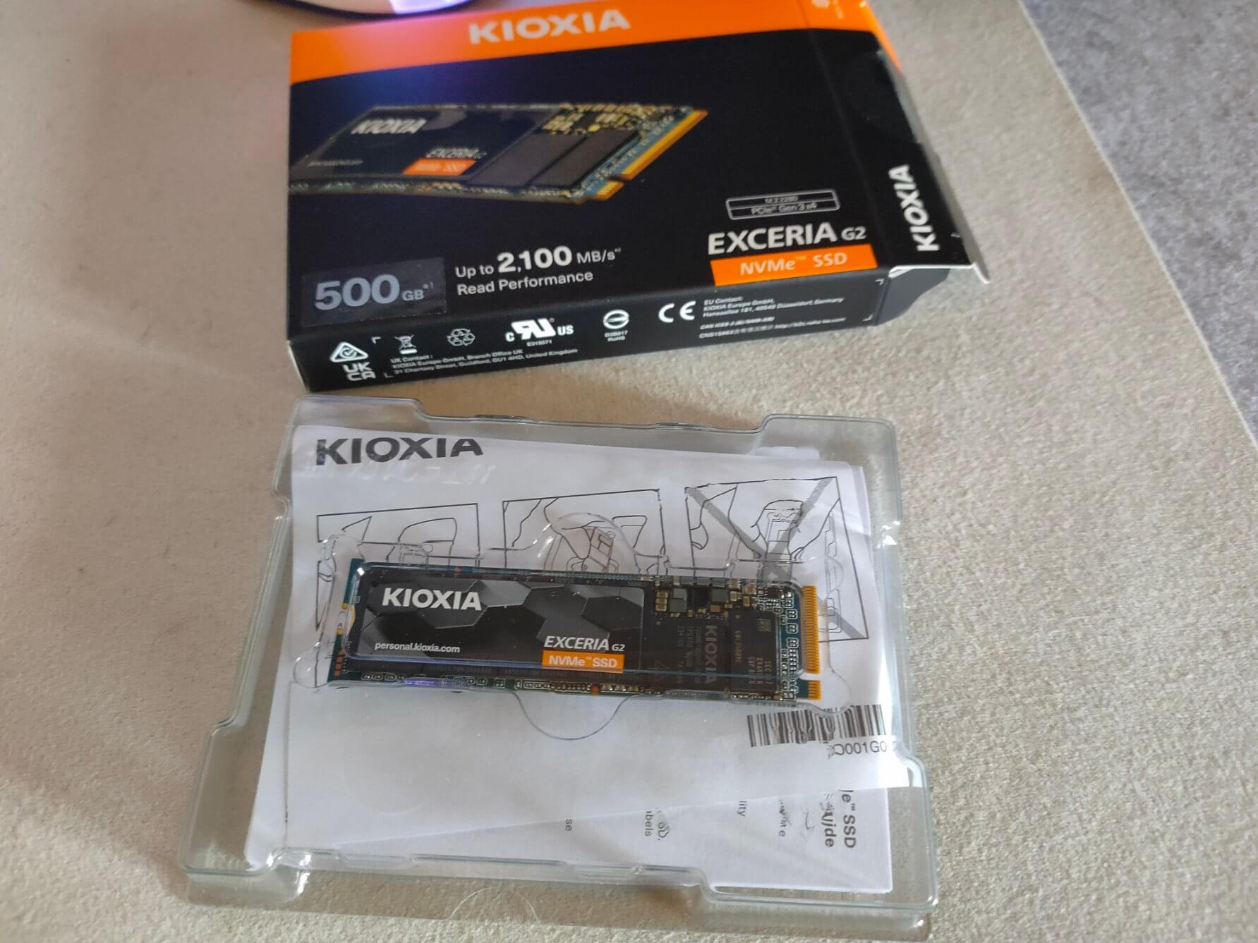 Disco Duro Kioxia Exceria G2 Unidad SSD 500GB NVMe M.2 2280