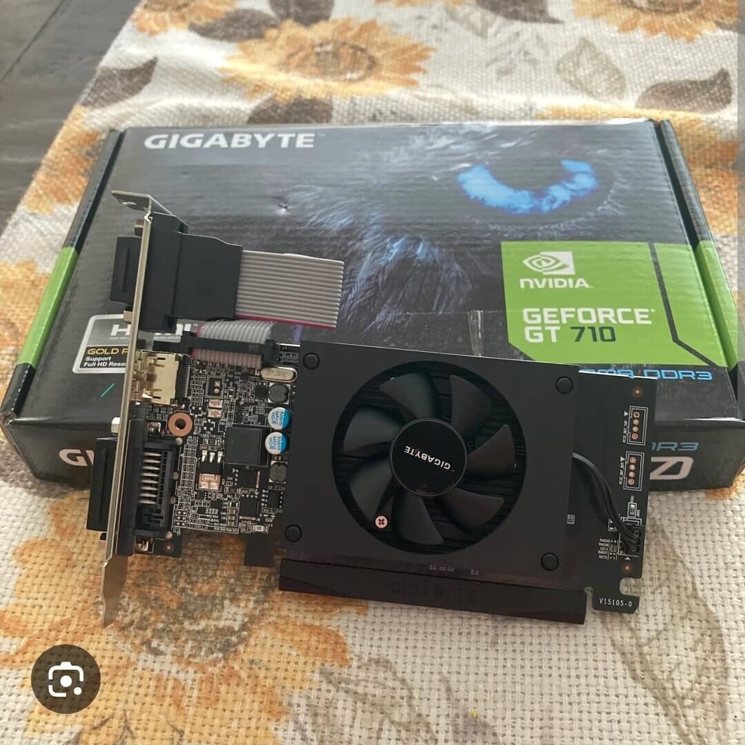 Gigabyte GeForce GT 710 2Go GDDR5 - Carte Graphique Silencieuse 4K Pour PC Bureautique Et Multimédia