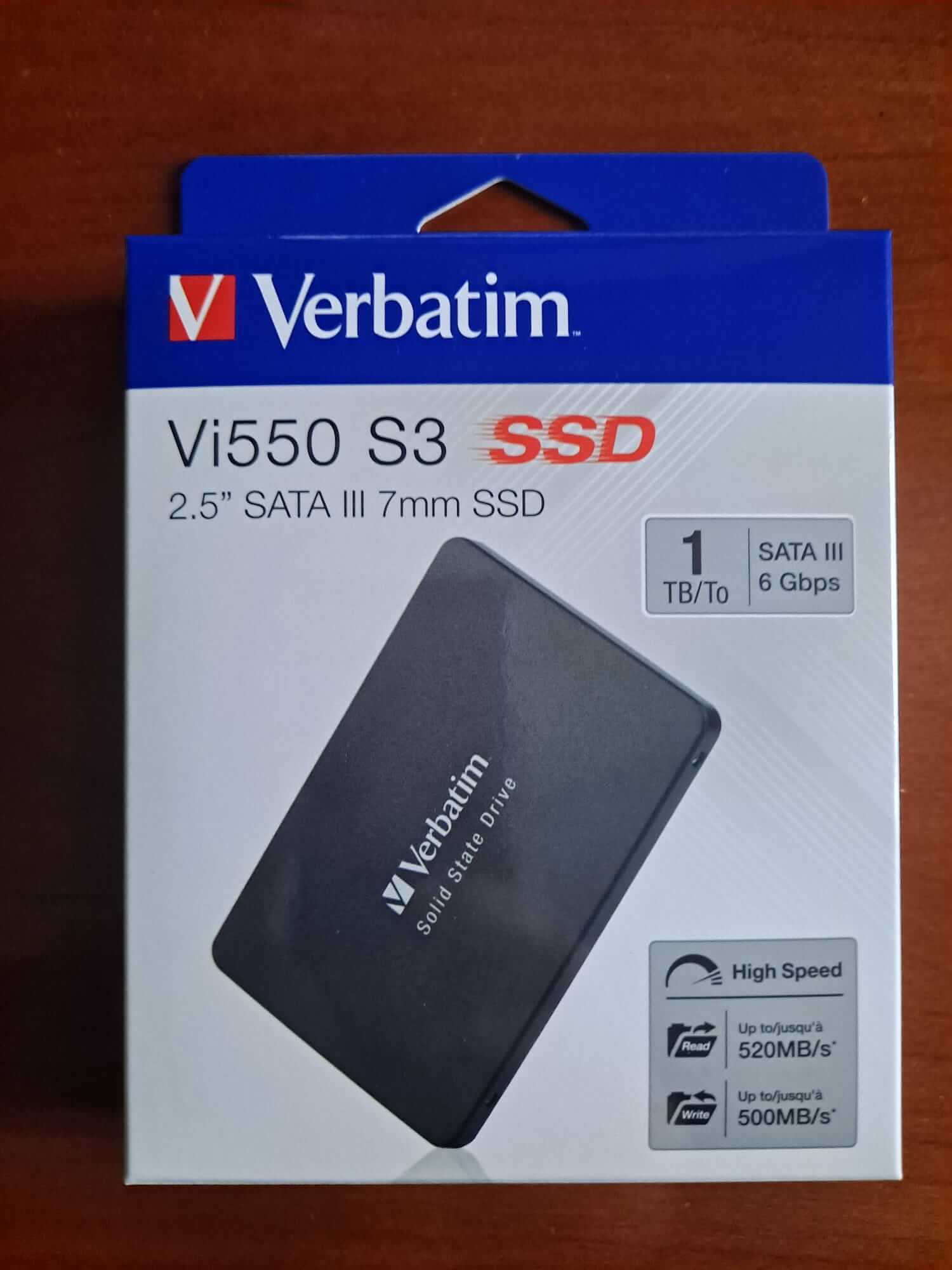 Avis - Disque dur Verbatim Vi550 S3 SSD 1TB | PcComponentes.fr