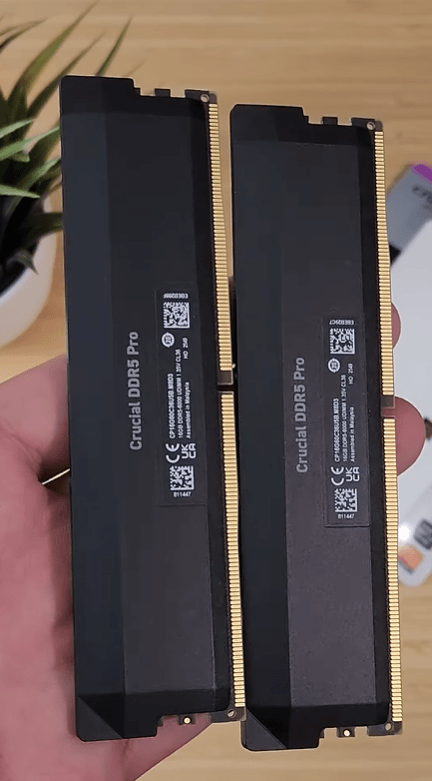 Memoria RAM Crucial Pro OC DDR5 6000MHz 32GB 2x16GB CL36 Intel XMP